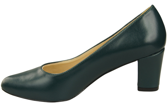 Classic Smooth Pumps Shoes Women's Black Natural Leather 213 ElitaBut