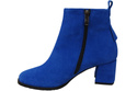 Women’s ankle boots in genuine suede leather, stable block heel, with zipper – 224 ElitaBut