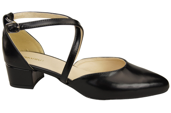 Women’s Leather Sandals with Straps Low Heel 223 ElitaBut