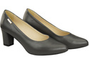 Classic Smooth Pumps Shoes Women's Black Natural Leather 213 ElitaBut