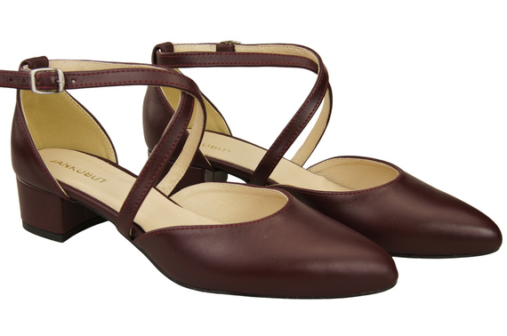 Women’s Leather Sandals with Straps Low Heel 223 ElitaBut