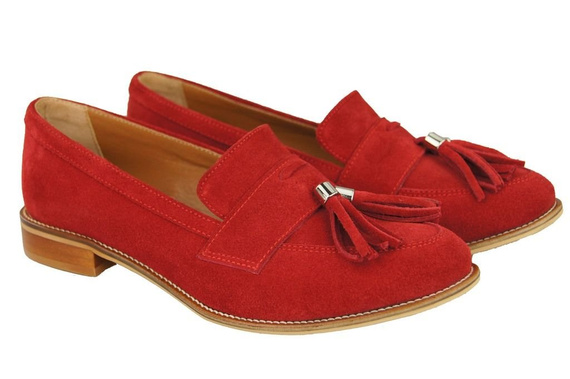 Shoes Women's loafers Natural Leather Velor 134 ElitaBut