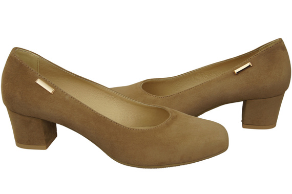 Comfortable Women's Shoes Pumps Natural Suede Leather 172 Z ElitaBut