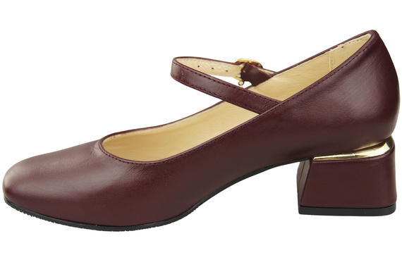 Women's shoes Pumps with a strap, natural leather 202 ElitaBut