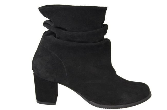 Obuwie Damskie Botki skóra naturalna Czarne 986 ElitaBut