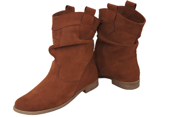 Shoes Women's boots Saszki Winter natural leather velor 117 Z ElitaBut