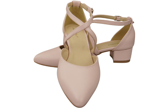 Women’s Leather Sandals with Straps Low Heel 223 ElitaBut