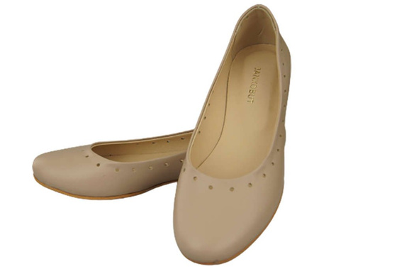 Women's Shoes Comfortable Ballerinas Natural Leather 162 ElitaBut