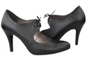 Women's shoes Natural leather black 553 ElitaBut