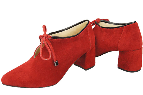 Women's shoes Low shoes Natural leather velor 183 ElitaBut