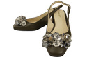 Women's Shoes Sandals with Crystals Natural Leather 215 ElitaBut