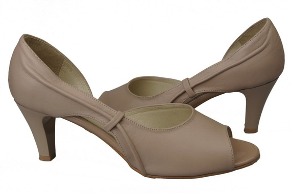 Obuwie Damskie Sandały Cappuccino Lico Skóra Naturalna 566 ElitaBut