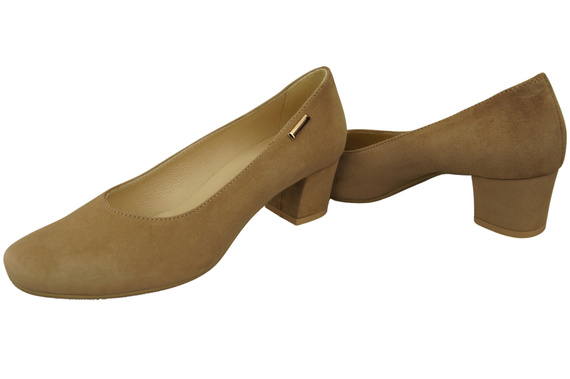 Comfortable Women's Shoes Pumps Natural Suede Leather 172 Z ElitaBut