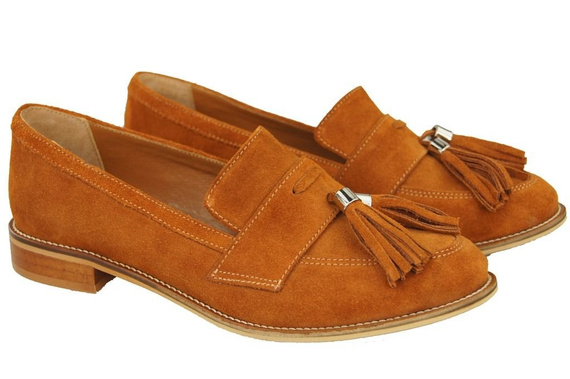 Shoes Women's loafers Natural Leather Velor 134 ElitaBut