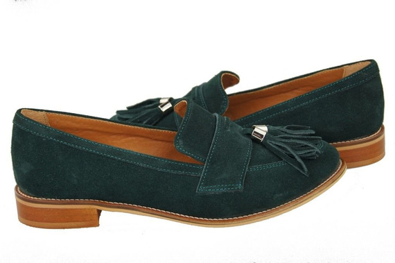 Shoes Women's loafers Natural Leather Velor 134 ElitaBut