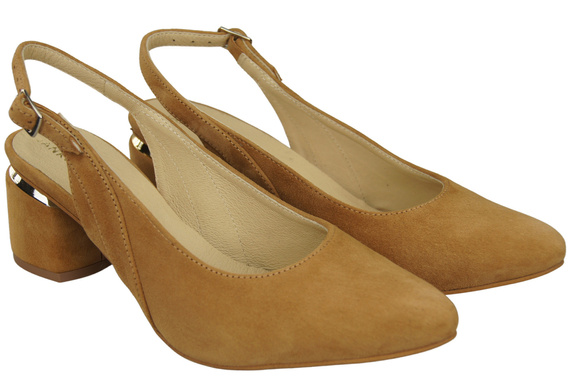 Women's Sandals in Natural Suede Leather - Elegance and Comfort 196 Z ElitaBut