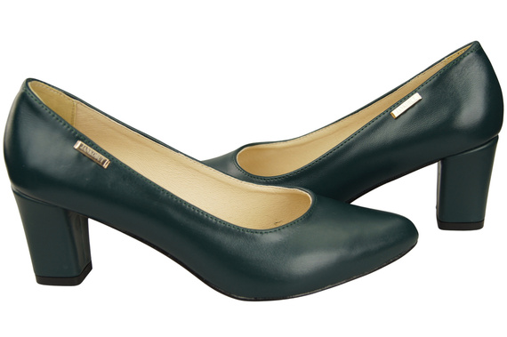 Classic Smooth Pumps Shoes Women's Black Natural Leather 213 ElitaBut