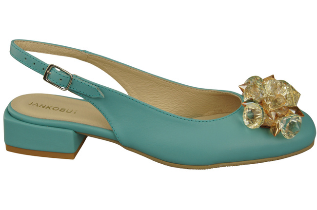 Women's Shoes Sandals with Crystals Natural Leather 215 ElitaBut