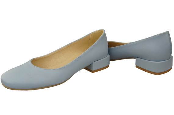 Comfortable Women's Shoes Flat Pumps, Natural Leather 204 ElitaBut