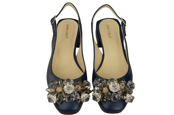 Women's Shoes Sandals with Crystals Natural Leather 215 ElitaBut