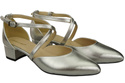Women’s Leather Sandals with Straps Low Heel 223 ElitaBut