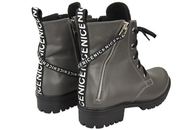 Footwear Boots Women's boots with the inscription NICE Natural Leather 173 Z ElitaBut