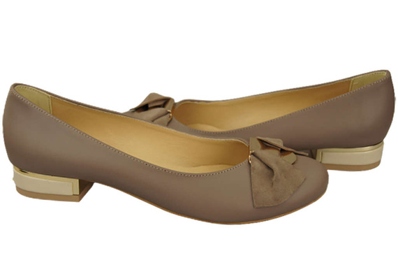 Women's Ballerinas Shoes Natural Leather 894 ElitaBut
