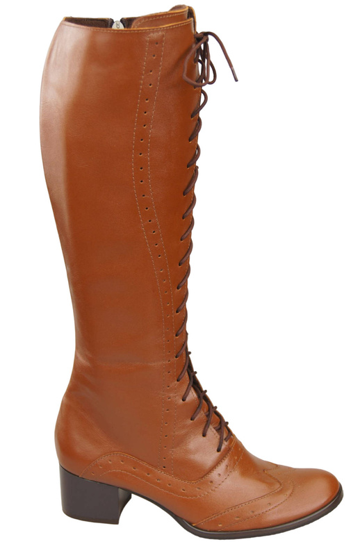 Shoes Women's boots Lace-up natural leather 595 ElitaBut