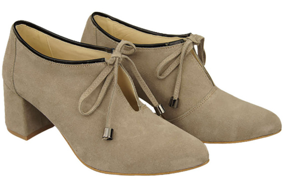 Women's shoes Low shoes Natural leather velor 183 ElitaBut