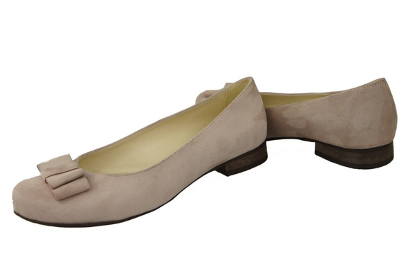 Women's Shoes Ballerinas natural leather Suede 126 ElitaBut