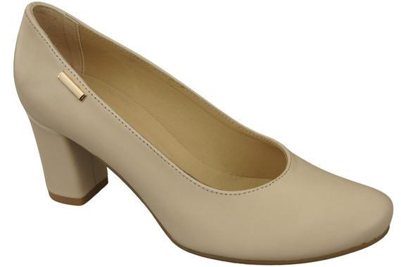 Footwear Classic Women's Natural Leather Almond Nose Dugout 201 ElitaBut
