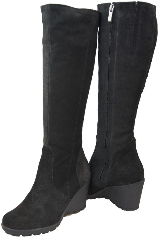 Shoes Women's boots Wedge natural leather velor 745 ElitaBut