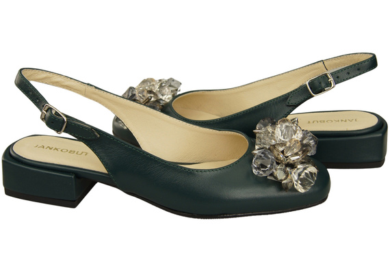 Women's Shoes Sandals with Crystals Natural Leather 215 ElitaBut