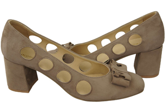 Women's shoes Pumps Natural leather suede 182 ElitaBut