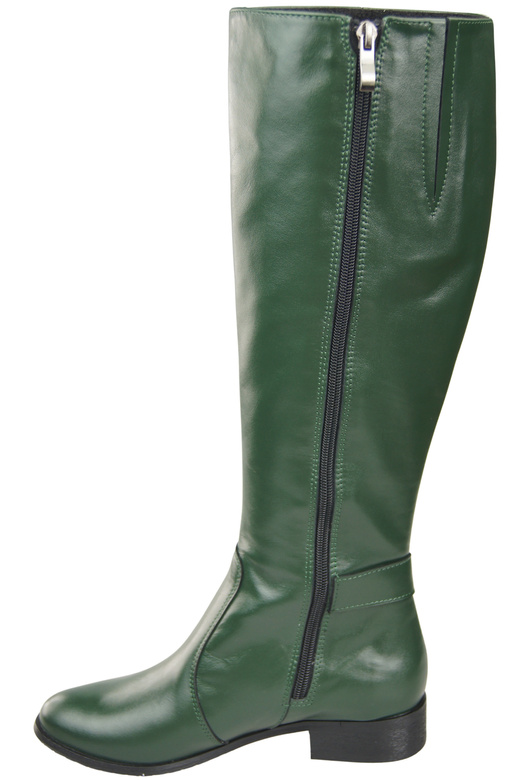 Women’s leather boots, lined officer boots, flat 225 ElitaBut