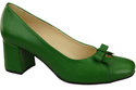 Women's Pumps with a Bow, Natural Leather and Low Heel 203 ElitaBut
