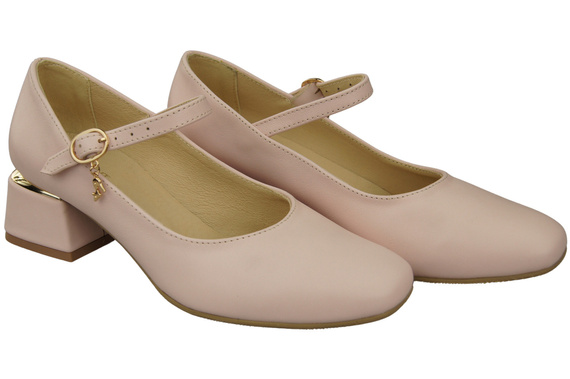 Women's shoes Pumps with a strap, natural leather 202 ElitaBut