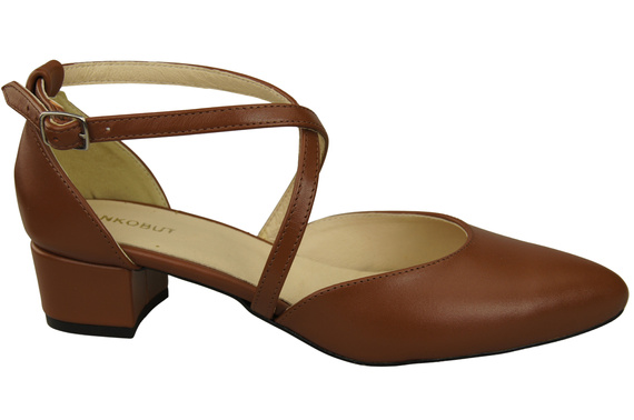 Women’s Leather Sandals with Straps Low Heel 223 ElitaBut