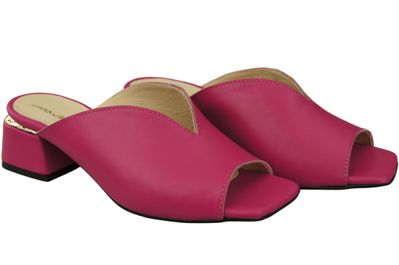 Women's Shoes High-Heeled Flip-Flops Natural Leather 210 ElitaBut