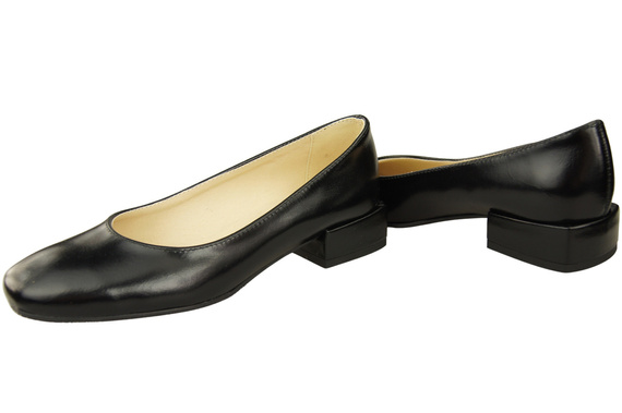 Comfortable Women's Shoes Flat Pumps, Natural Leather 204 ElitaBut