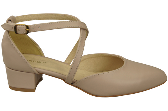 Women’s Leather Sandals with Straps Low Heel 223 ElitaBut