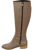 Women’s  leather boots, lined officer boots, flat 225 ElitaBut