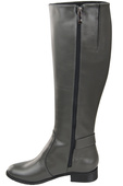 Women’s  leather boots, lined officer boots, flat 225 ElitaBut