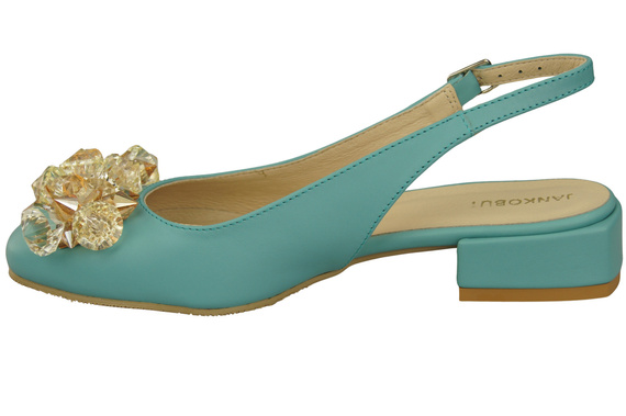 Women's Shoes Sandals with Crystals Natural Leather 215 ElitaBut