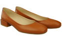 Comfortable Women's Shoes Flat Pumps, Natural Leather 204 ElitaBut