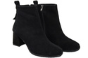 Women’s ankle boots in genuine suede leather, stable block heel, with zipper – 224 ElitaBut