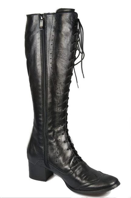 Shoes Women's boots Lace-up natural leather 595 ElitaBut