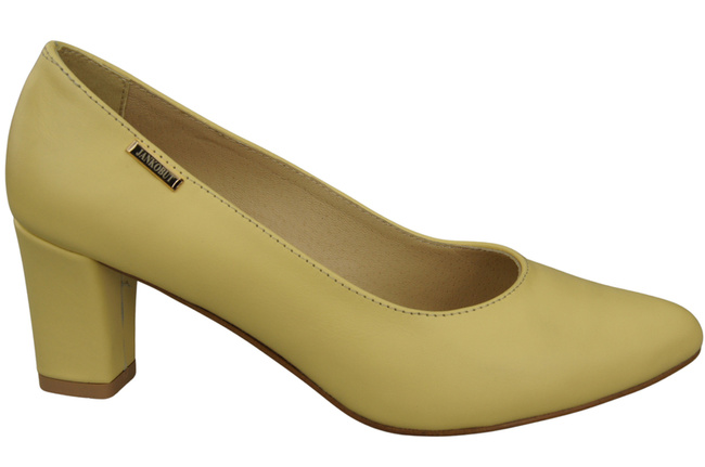 Classic Smooth Pumps Shoes Women's Black Natural Leather 213 ElitaBut