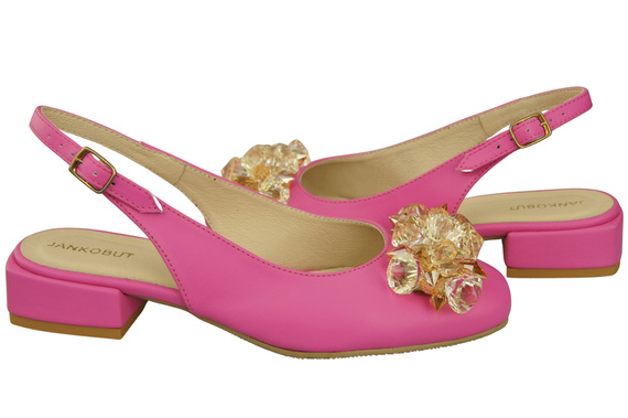 Women's Shoes Sandals with Crystals Natural Leather 215 ElitaBut