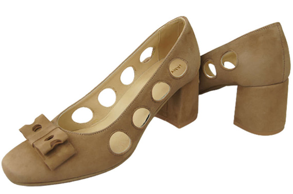 Women's shoes Pumps Natural leather suede 182 ElitaBut